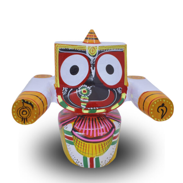 Neem Wood Lord  Jagannath (Patitapavan) Single Idol With Sudarshan 12- Inch Murti