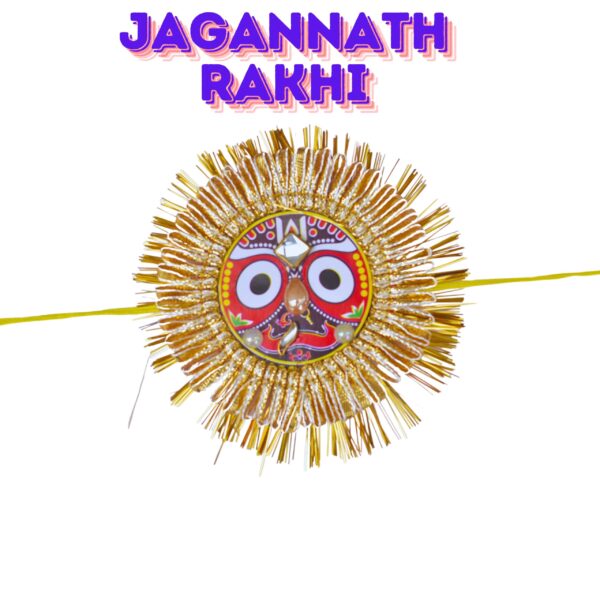 Lord Shree Jagannath Rakhi for Brothers - Handcrafted Puri Tradition for Raksha Bandhan - Image 2