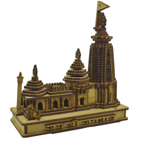 Shree Jagannath Temple Puri Wooden Miniature - Authentic Puri Craft - Image 11