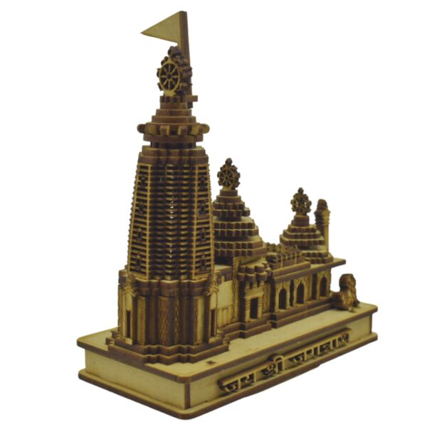 Shree Jagannath Temple Puri Wooden Miniature - Authentic Puri Craft - Image 6