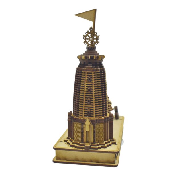 Shree Jagannath Temple Puri Wooden Miniature - Authentic Puri Craft - Image 5