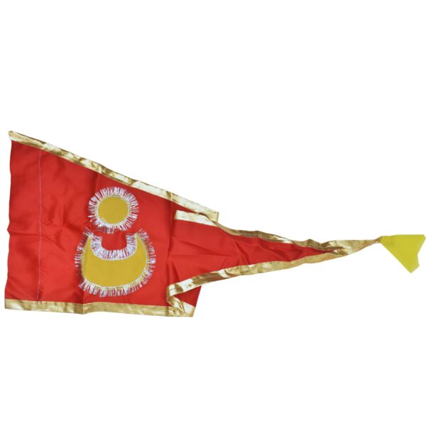Jagannath Puri Temple Flag - Traditional Red Color (Pack Of 1, Red)
