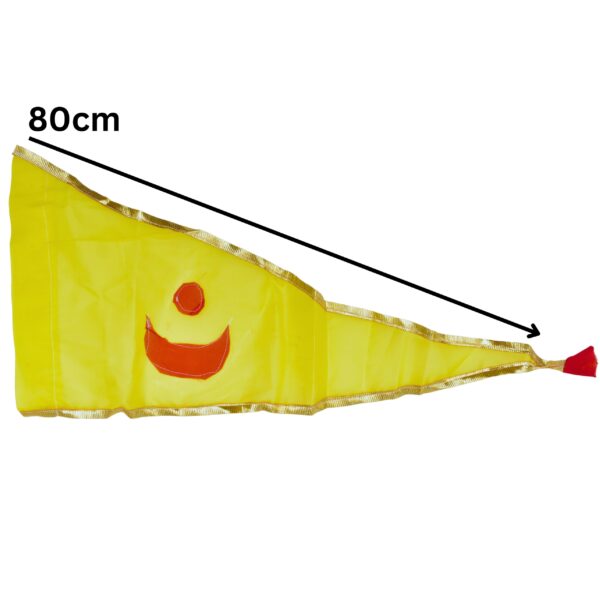 Brighten Your Space with Temple Yellow Flag (Pack Of 1,Yellow) - Image 2