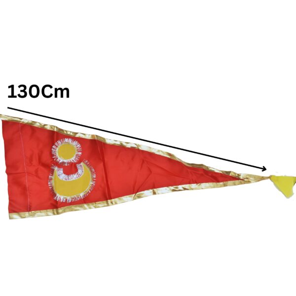 Jagannath Puri Temple Flag - Traditional Red Color (Pack Of 1, Red) - Image 2