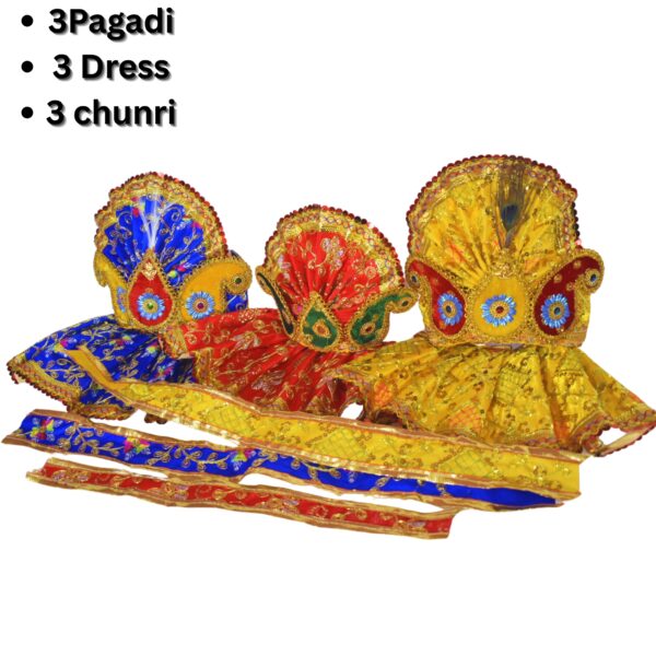 10 Inch Complete Outfit Set for Shree Jagannath Idol set - Image 3