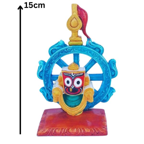 Jagannath World Marble Idol of Lord Jagannath in Nilachakra (Blue) - Image 4