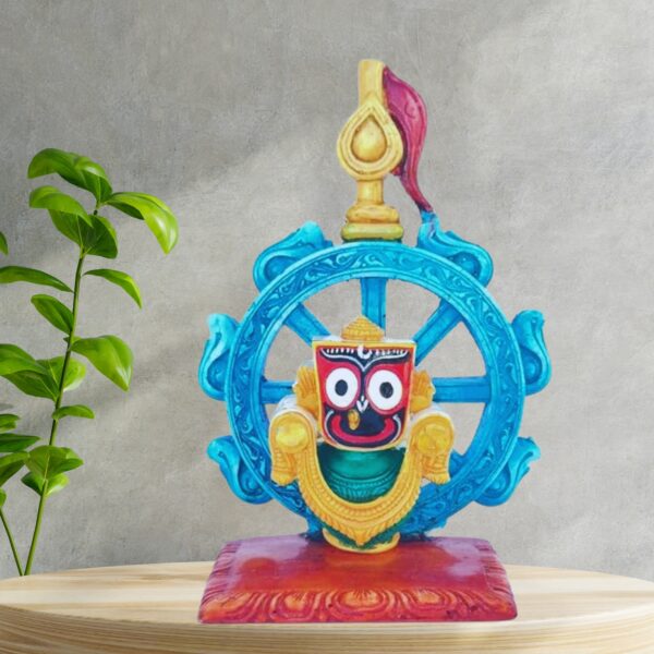 Jagannath World Marble Idol of Lord Jagannath in Nilachakra (Blue) - Image 2