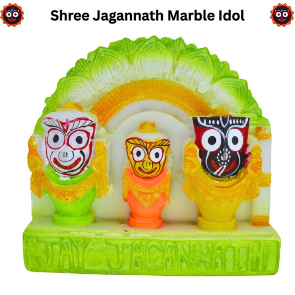 Handmade Marble Lord Jagannath Murti/Idol (Pack of 1, Green) - Image 4