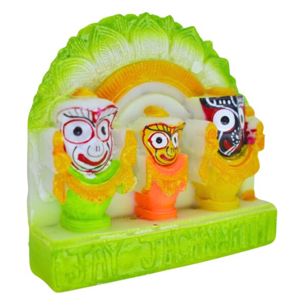 Handmade Marble Lord Jagannath Murti/Idol (Pack of 1, Green) - Image 3