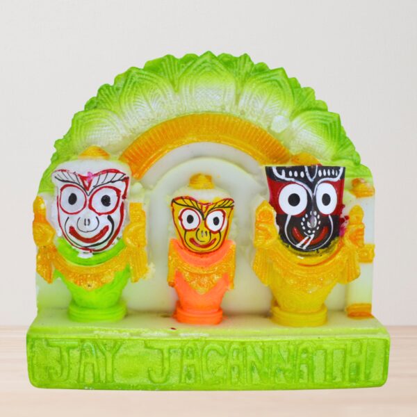 Handmade Marble Lord Jagannath Murti/Idol (Pack of 1, Green) - Image 5
