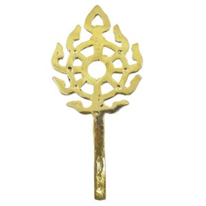 8 Inch Shree Jagannath's Brass Nilachakra (Pack of 1,Gold,Medium)