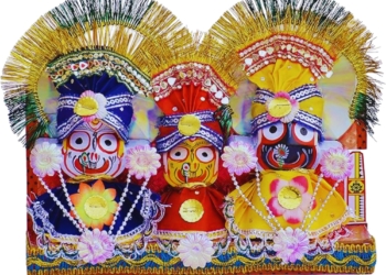Shree Jagannath,Balabhadra,Maa Subhadra Idol of 4 inch with Singara Vesa