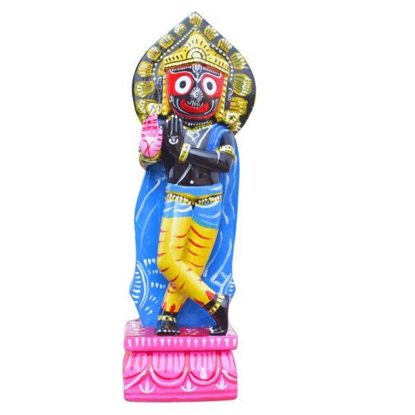 Shree Jagannath and Lord Krishna Avtar (Nilamadhab) - Large, Multicolour