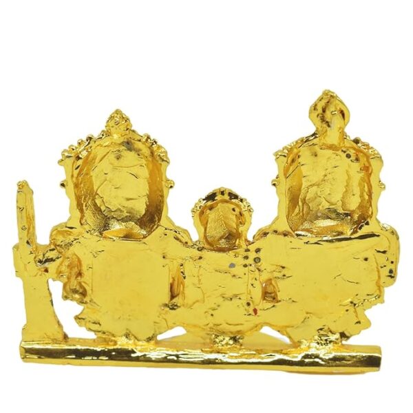 Metal Lord Jagannath, Balaram & Subhadra Idol Stand Set for Car Dashboard and Shop (Multicolor, Pack of 1) - Image 2