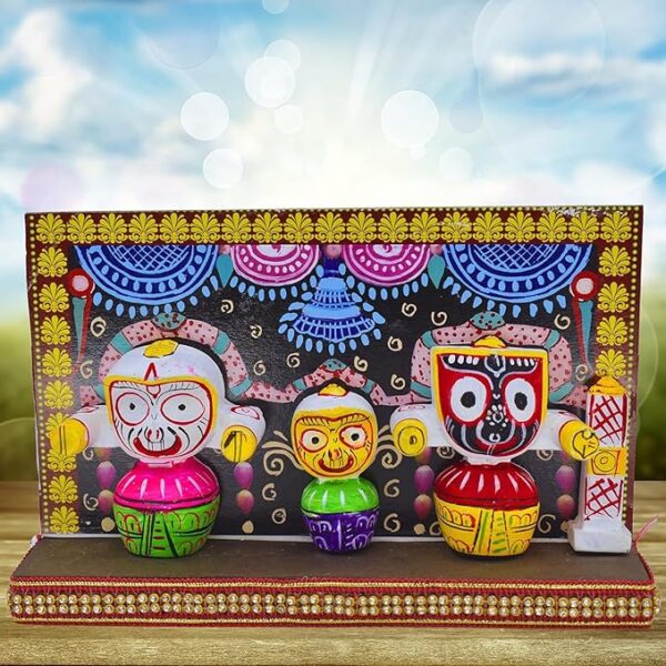 Jagannath Idol Ceramic Statue Set (Multicolor, Pack of 1) - Image 5