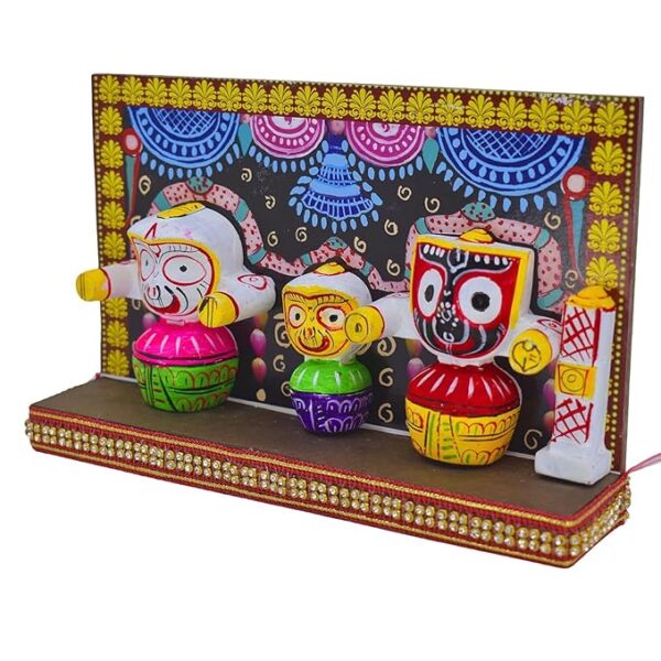 Jagannath Idol Ceramic Statue Set (Multicolor, Pack of 1) - Image 3