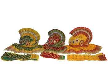 12 Inch Complete Pagadi Dress set for Shree Jagannath Idol set (Multicolor)