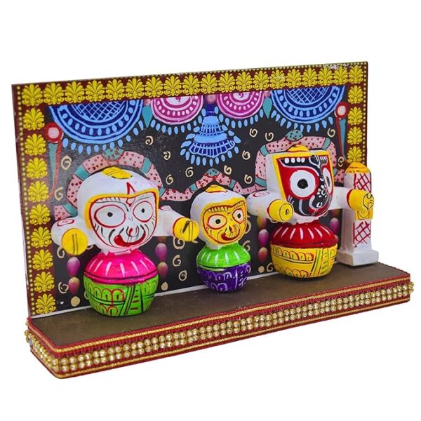 Jagannath Idol Ceramic Statue Set (Multicolor, Pack of 1) - Image 2