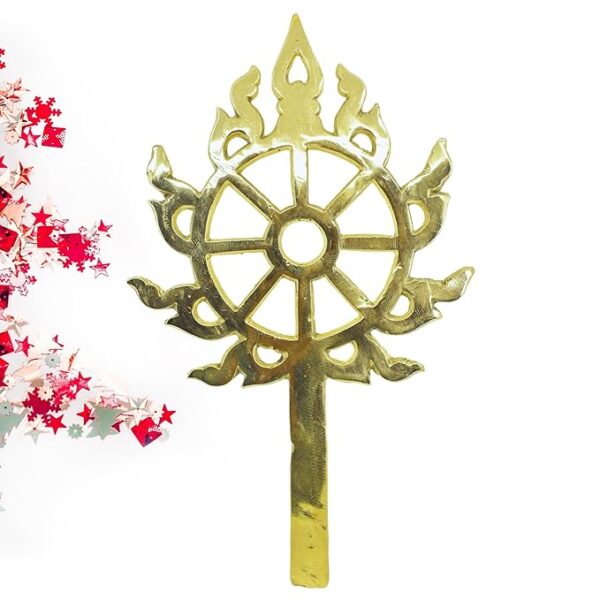 15Inch Brass Nilachakra: A Symbol of Spiritual Grace - Image 4