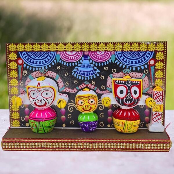 Jagannath Idol Ceramic Statue Set (Multicolor, Pack of 1) - Image 4