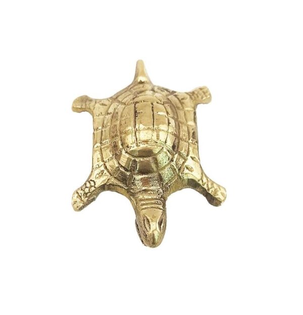Brass Turtle Vaastu Tortoise on Plate | for Career & Good Luck Gift,Set of 1 - Image 3