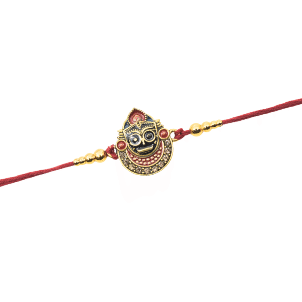 Lord Jagannath Rakhi for Raksha Bandhan | Handmade Rakhi Thread for Brother | Festival Rakhi Made in India - Image 2