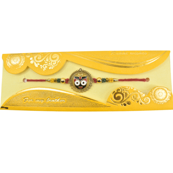 Lord Jagannath Rakhi for Brother Handmade Traditional Raksha Bandhan Thread | Festival Rakhi Made in India