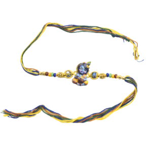 Little Krishna Rakhi for Brother | Handmade Raksha Bandhan Rakhi Thread with Cartoon Design | Kid-Friendly Rakhi Made in India