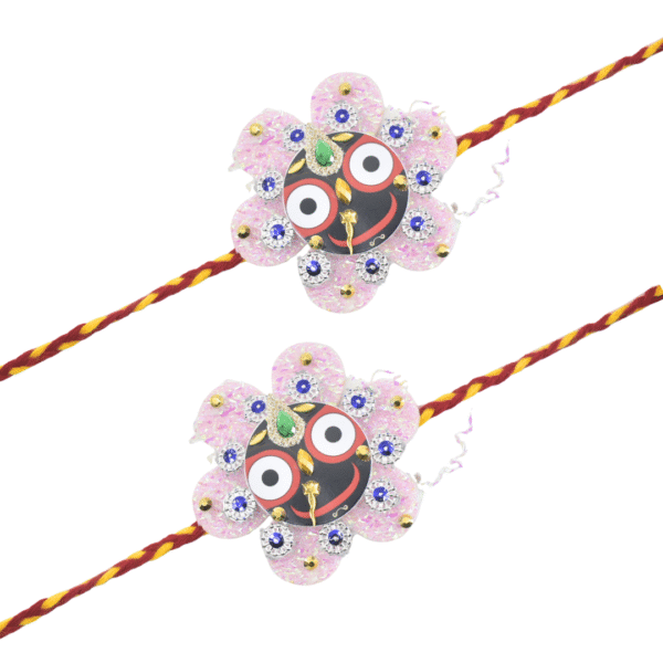 Traditional Lord Jagannath Rakhi for Bhai | Handmade Raksha Bandhan Thread | Ethnic Festival Rakhi - Image 3