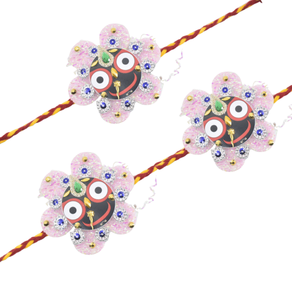 Traditional Lord Jagannath Rakhi for Bhai | Handmade Raksha Bandhan Thread | Ethnic Festival Rakhi - Image 2