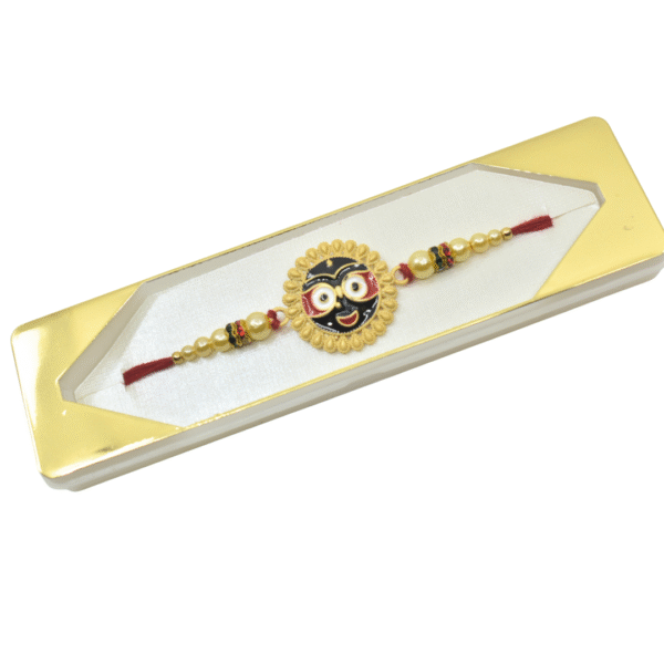 Handmade Lord Jagannath Rakhi Thread for Brother | Raksha Bandhan Rakhi | Eco-Friendly Indian Rakhi - Image 2