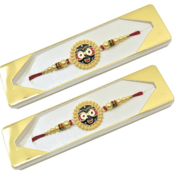 Handmade Lord Jagannath Rakhi Thread for Brother | Raksha Bandhan Rakhi | Eco-Friendly Indian Rakhi - Image 3