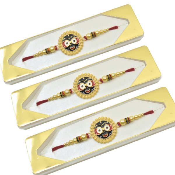 Handmade Lord Jagannath Rakhi Thread for Brother | Raksha Bandhan Rakhi | Eco-Friendly Indian Rakhi - Image 4