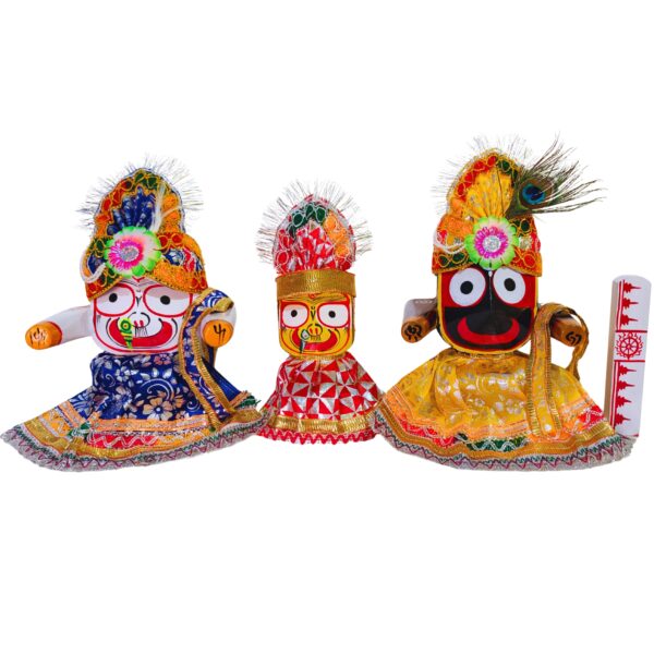 8 Inch Jagannath Idol Set (20 Cm),with Dress Set