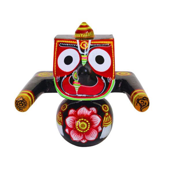 6 Inch Lord Jagannath Neem Wood Idol / Patitapaban/ Single Lord jagannath idol