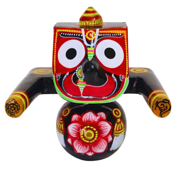 8 Inch Lord Jagannath Neem Wood Idol / Patitapaban