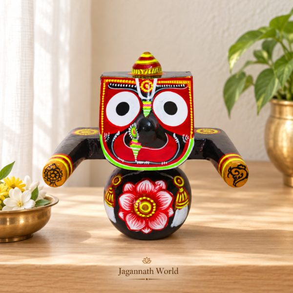 6 Inch Lord Jagannath Neem Wood Idol / Patitapaban/ Single Lord jagannath idol