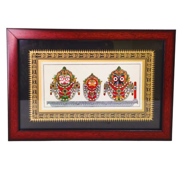 12x8.5 Inch Jagannath Wall Art Frame for Puja Room Decor
