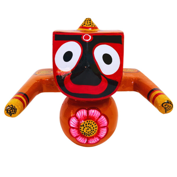 8 Inch Neem Wood Lord Shree Jagannath Idol/Patitapaban Handmade Murti