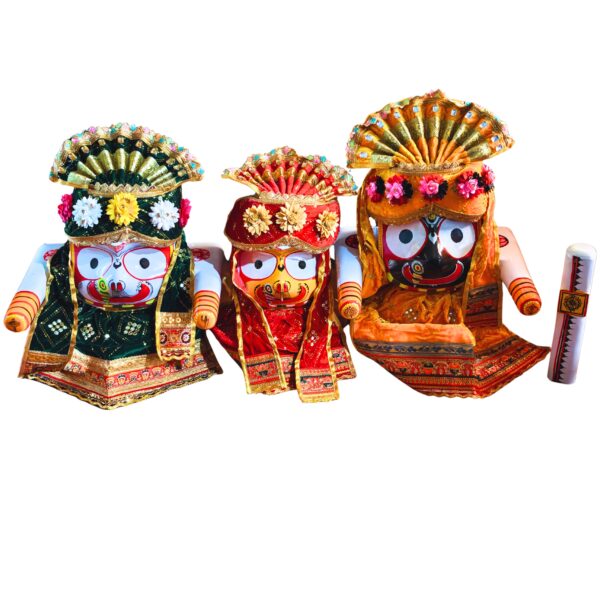 12Inch/15Inch/18Inch Complete Premium Jagannath Idol Dress Set for Daily Puja and Shringar
