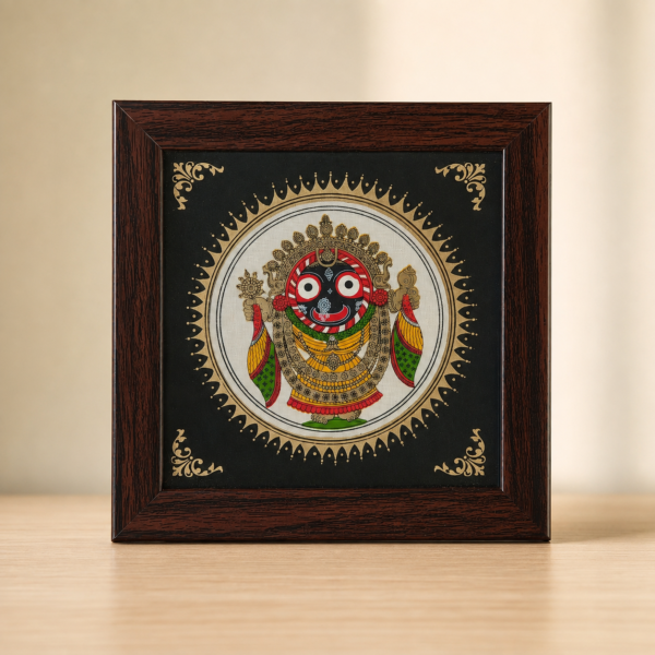 Lord Shree Jagannath Devotional Table Frame for Home Temple