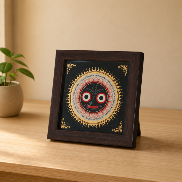 Lord Jagannath Devotional Table Frame for Home Temple