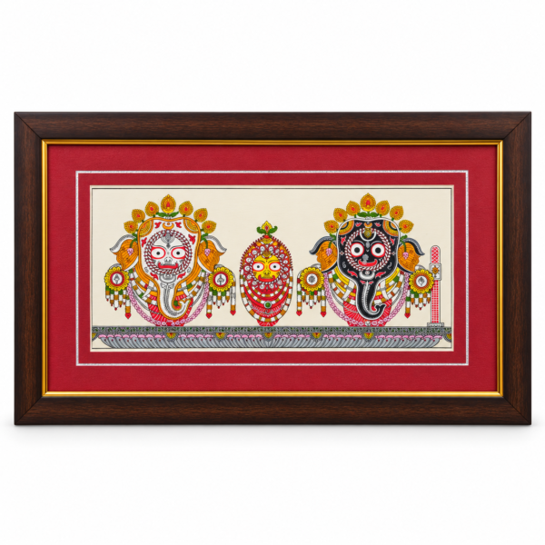 Jagannath Balabhadra and Subhadra devotional photo frame