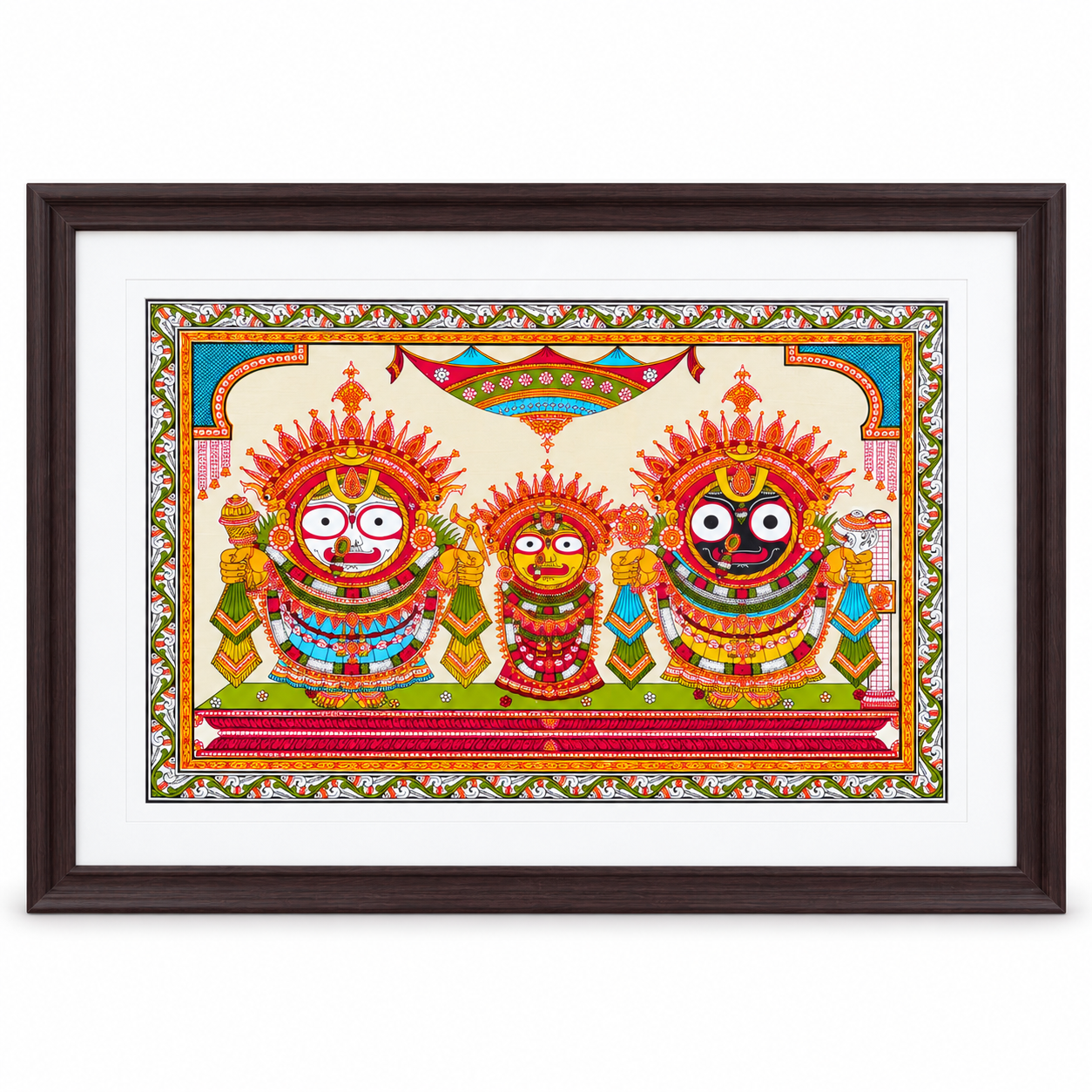 Jagannath Devotional Frame Image 7 Jagannath Balabhadra and Subhadra devotional photo frame